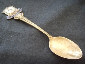CUCHARA DE BERMUDAS DE PLATA Y ESMALTE DISTINTIVO BIRMINGHAM 1933 - Imagen 1 de 1