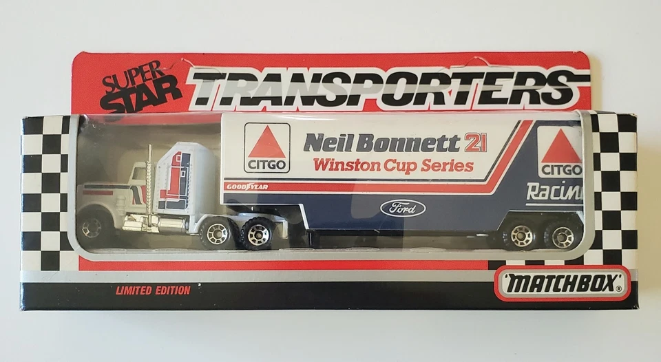 Matchbox Super Star Transporters 1993 Dirt Devil Racing Kenny Wallace CY104