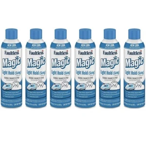 New Faultless MAGIC SIZING Ironing Fabric Finish Spray Starch Lot Of 5 - Picture 1 of 1
