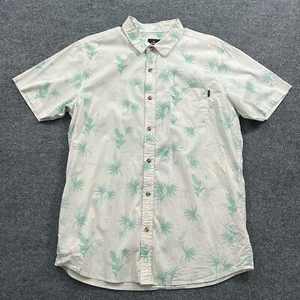 Camisa Hawaiana Rip Curl Para Hombres Grande Blanco Aloha Botón Flamenco Inverso Surf - Imagen 1 de 12