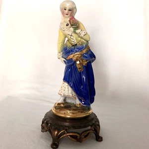 Very Rare 1987 Royal York Porcelain Lamp Stand Statue – Canadian Made 10.5” - Picture 1 of 8