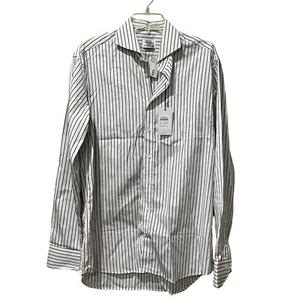 Stenstroms neu mit Etikett formell tailliertes Body Kleid Shirt Gr. 41 16 in weiß gestreift Baumwolle - Bild 1 von 9