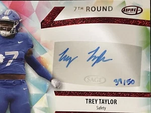 Trey Taylor 2024 SAGE Aspire Auto Red Foil Autograph 39/50 - Bild 1 von 2