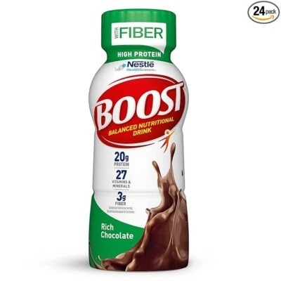 BOOST High Protein Nutritional Drink, Rich Chocolate, 20g Protein, 24 - 8 fl oz - Image 1 of 4