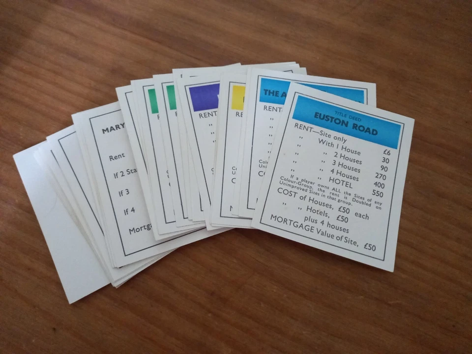 Monopoly game replacement spare parts pieces properties g227 - Image 1 of 1