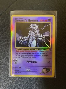 Giovanni Mewtwo Goddess Story Girl Anime Waifu Holofoil Card