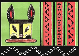 Paul Chirumbolo SIGNED - KACHINA Series - COYOTE - Archival Art Greeting Card - Picture 1 of 1