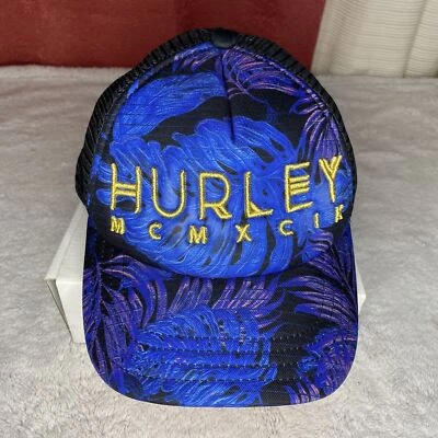 Gorra de béisbol Hurley MCM X CIX Snapback malla camionero sombrero neón colaboración tropical Foto 1 de 4