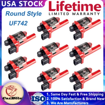 8Pack Ignition Coils Bobina UF742 For 2015-2022 Chevrolet Suburban Tahoe 5.3L V8 - Image 1 of 4