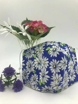 NEW Adult Cloth Face Mask Cover Covering 100% Cotton Washable Filter Pocket b3 - Image 1 of 3