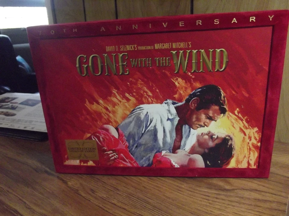 Gone with the Wind, 70th Anniversary in Red Velvet Cover - Image 1 of 4