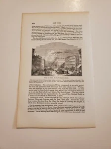 Vista en Utica Nueva York c. 1861 Grabado (199) - Imagen 1 de 2