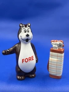 Salero y pimentero Hamm's Bear - Oso pardo con palos de golf - Edición limitada - Imagen 1 de 5