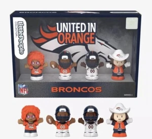 Fisher-Price Little People NFL Collector Set - DENVER BRONCOS - Series 1 BNIB - Picture 1 of 7