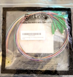 Coda di maiale in fibra ottica 5er Link Technology LC/APC, OS2, 12 core, 0,9 mm, 1 m, LSZH - Foto 1 di 2