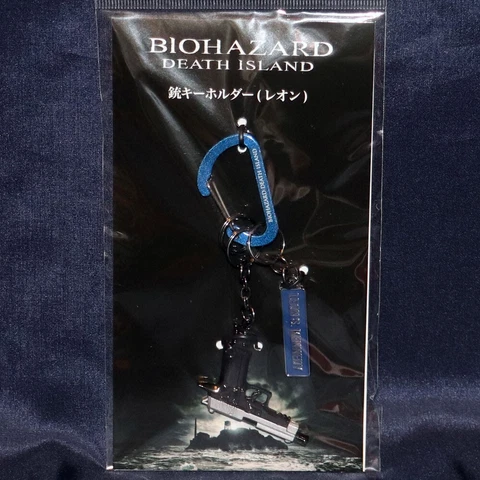 BIOHAZARD Resident Evil: Death Island Leon Gun Keychain Carabiner Capcom 2023 Cover