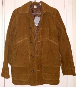 NWT JACK SPADE Lined Barn Coat XS Caramel Brown with 6 Pockets Retail $595.00 - Picture 1 of 10