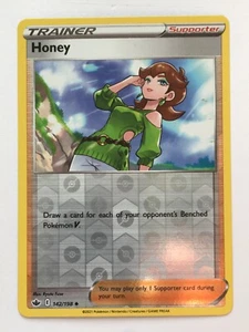 Honey 142/198 Reverse Holo Uncommon Chilling Reign Pokemon Lightly Played LP - Picture 1 of 7