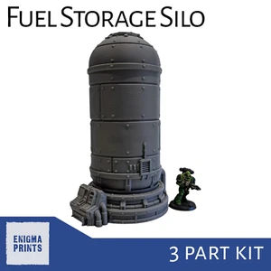 Silo stoccaggio carburante - 28 mm terreno imperiale stampato in 3d per wargaming da tavolo - Foto 1 di 4