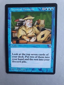Ancestral Memories , MTG Portal (1997) Rare Blue Sorcery NM - Picture 1 of 2