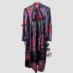 Vintage Christain Dior Neiman Marcus Lounging Gown with Shoulder Pads - Size S - Picture 1 of 16