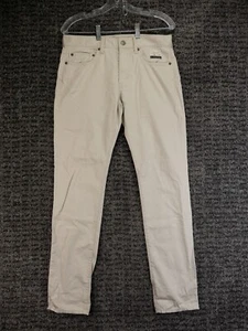 J. Crew Pants Mens 31x32 (Tag 30x32) Ivory 484 Slim Stretch Micro Corduroy NWT - Picture 1 of 16
