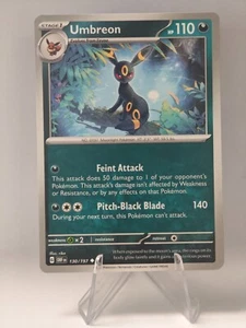 Nachtara/Umbreon 130/197 Uncommon Obsidianflammen Exc ENG non-Holo - Picture 1 of 2