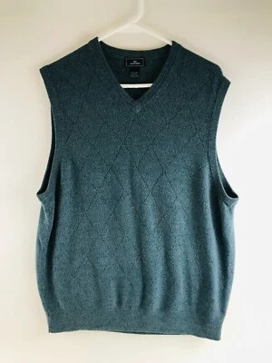 Chaleco Suéter DOCKERS, Para Hombre Talla XXL, Azul, Cuello en V, Sin Mangas Foto 1 de 4