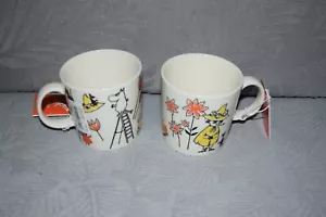 Arabia Moomin Mug ABC Moomintroll and Snufkin Red Cross - Picture 1 of 9