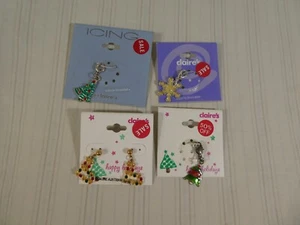 Lot of Vintage Y2K Christmas Bracelet Charms Earrings Christmas Tree Stocking F1 - Picture 1 of 12