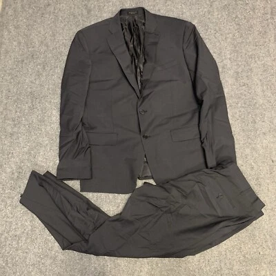 John Varvatos Luxe 2 Piece Suit Mens Blazer 46 R 39W Pants Wool Blend - Image 1 of 4