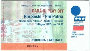 69462 - Vecchio BIGLIETTO PARTITA CALCIO - 1997: Pro SESTO / Pro patria Serie C - Picture 1 of 1