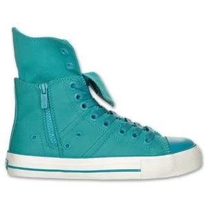 LEVIS 524751-03E CREMALLERA EX HI CT SARGA Wmn's (M) Verde Lona Zapatos de Patín Top Alto - Imagen 1 de 6