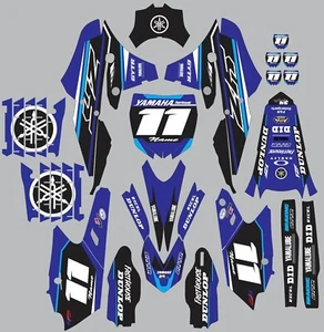 Calcomanías para CYCRA POWERFLOW YAMAHA GRAPHICS YZ 450F YZ 250f 2014-2017 Azul - Imagen 1 de 1