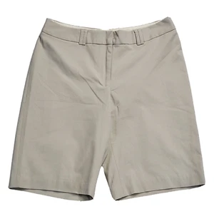 Worthington Works Women's Stretch Chino Dress Shorts Size 10 Beige Office Career - Picture 1 of 12