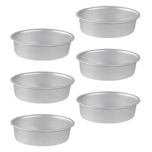 6 Pcs Aluminum Alloy Mold Leche Flan Molder Oval Cheesecake Pans - Picture 1 of 12