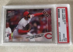 2017 TOPPS NOW CARD #20 AMIR GARRETT (RC) PSA GRADED 10 - EARNS WIN IN MLB DEBUT - Picture 1 of 2