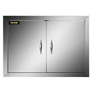 VEVOR Outdoor Kitchen Grilling Island BBQ 31" x 24" Stainless Steel Access Doors