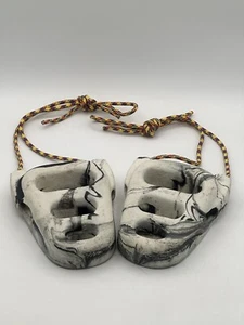 Metolius Rock Rings 3D Black And White Swirl Training Holds Set - Picture 1 of 13