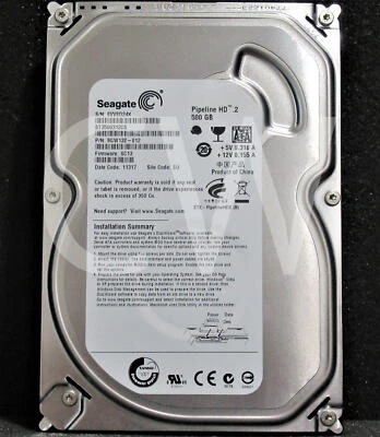 Seagate ST3500312CS 9GW132 500GB 5.9K RPM 3Gb/s 3.5" SATA HDD Hard Drive - Image 1 of 4