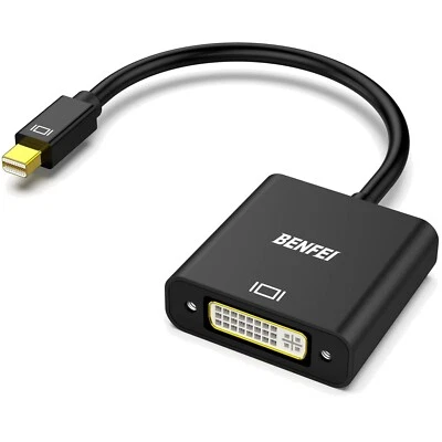 Mini DisplayPort auf DVI Adapter Konverter Kabel für PC Notebook Monitor - Bild 1 von 2
