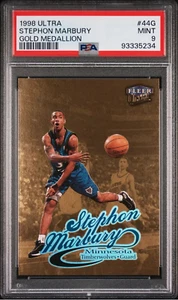 1998 ULTRA GOLD MEDALLION #44G STEPHON MARBURY - POP 5 None Higher - PSA 9 - Picture 1 of 2