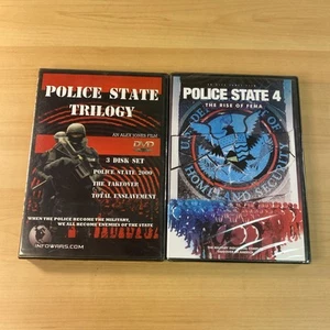 Police State Trilogy: Three DVD Set & Police State 4 Alex Jones Info Wars Sealed - Picture 1 of 3