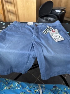 NWT Men’s Waist 28 Inch 2 Tone Blue Garage 55 Shorts - Picture 1 of 14