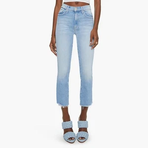 Mother 28x27 The Insider Crop Step Fray Jeans Limited Edition Size 27 EUC - Picture 1 of 19