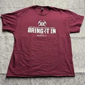 Denver Nuggets Western 2023 Bring It in Playoff Giveaway T Shirt Size XL - Picture 1 of 7
