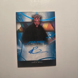2024 Topps Star Wars Masterwork Ray Park as Darth Maul Blue Autograph /99 A9 - Picture 1 of 2
