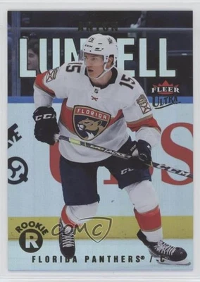 2021-22 Upper Deck Fleer Ultra Rookies Rainbow Foil Anton Lundell #241 Rookie RC - Image 1 of 2