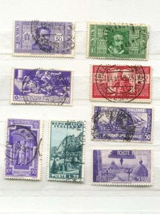 ITALIA Poste Italiano Mezcla Años, Centavos y Lira. Lote de 6 SELLOS POSTALES #a25 - Imagen 1 de 1