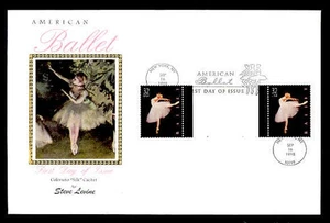 AMERICAN BALLET PRESS SHEET FIRST DAY COVER - VERTICAL GUTTER PAIR - Picture 1 of 2